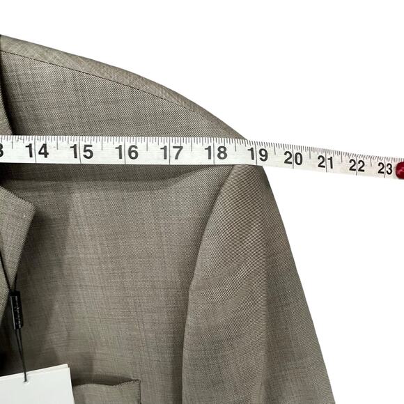 Calvin Klein Blazer Mens 42 Long Tan 100% Wool Suit Jacket Sport Coat New - Picture 5 of 15